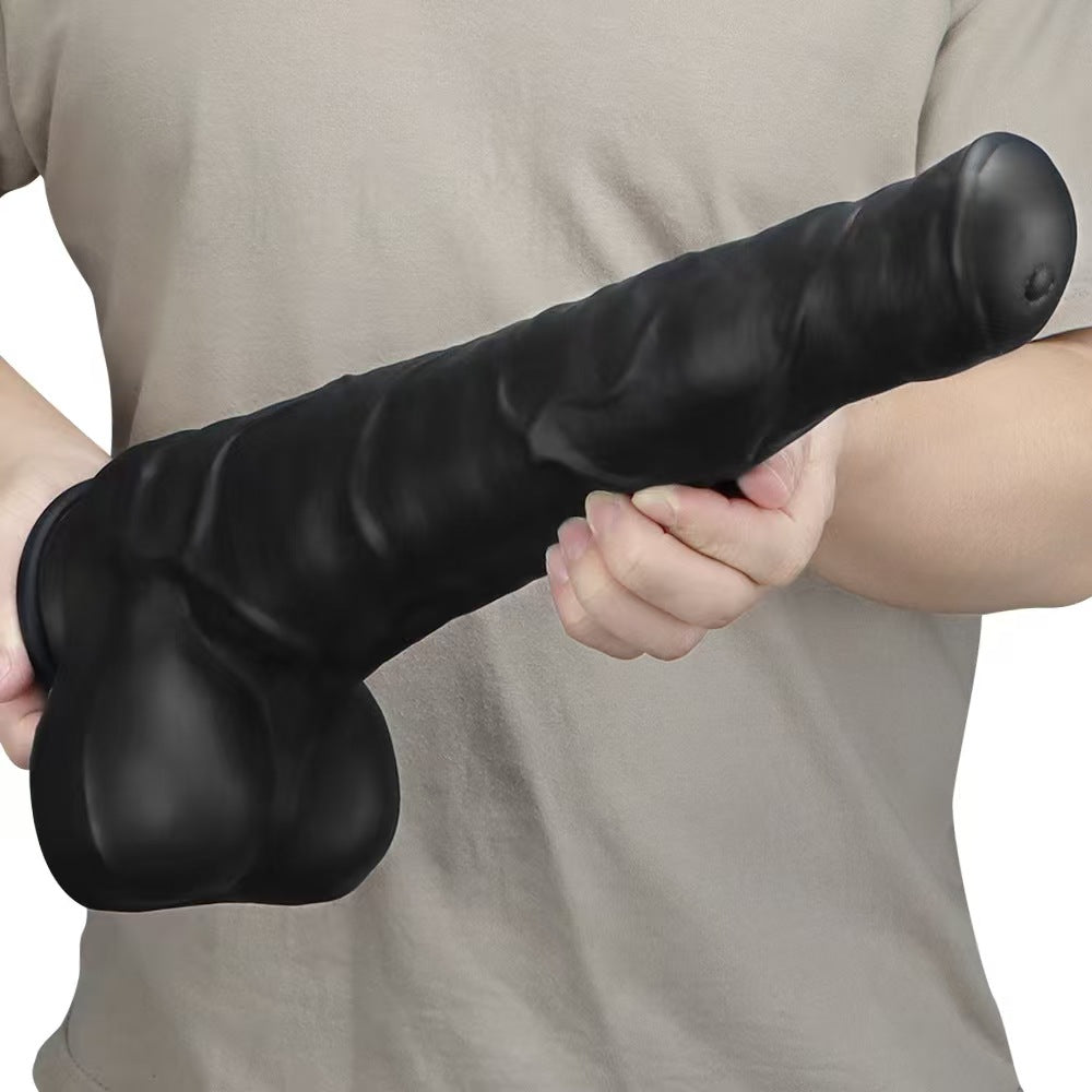 15 Inch horse dildo đen silicone khổng lồ cực mạnh dữ dội