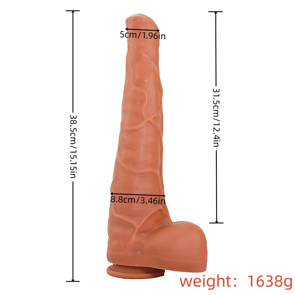 15 Inch horse dildo đen silicone khổng lồ cực mạnh dữ dội