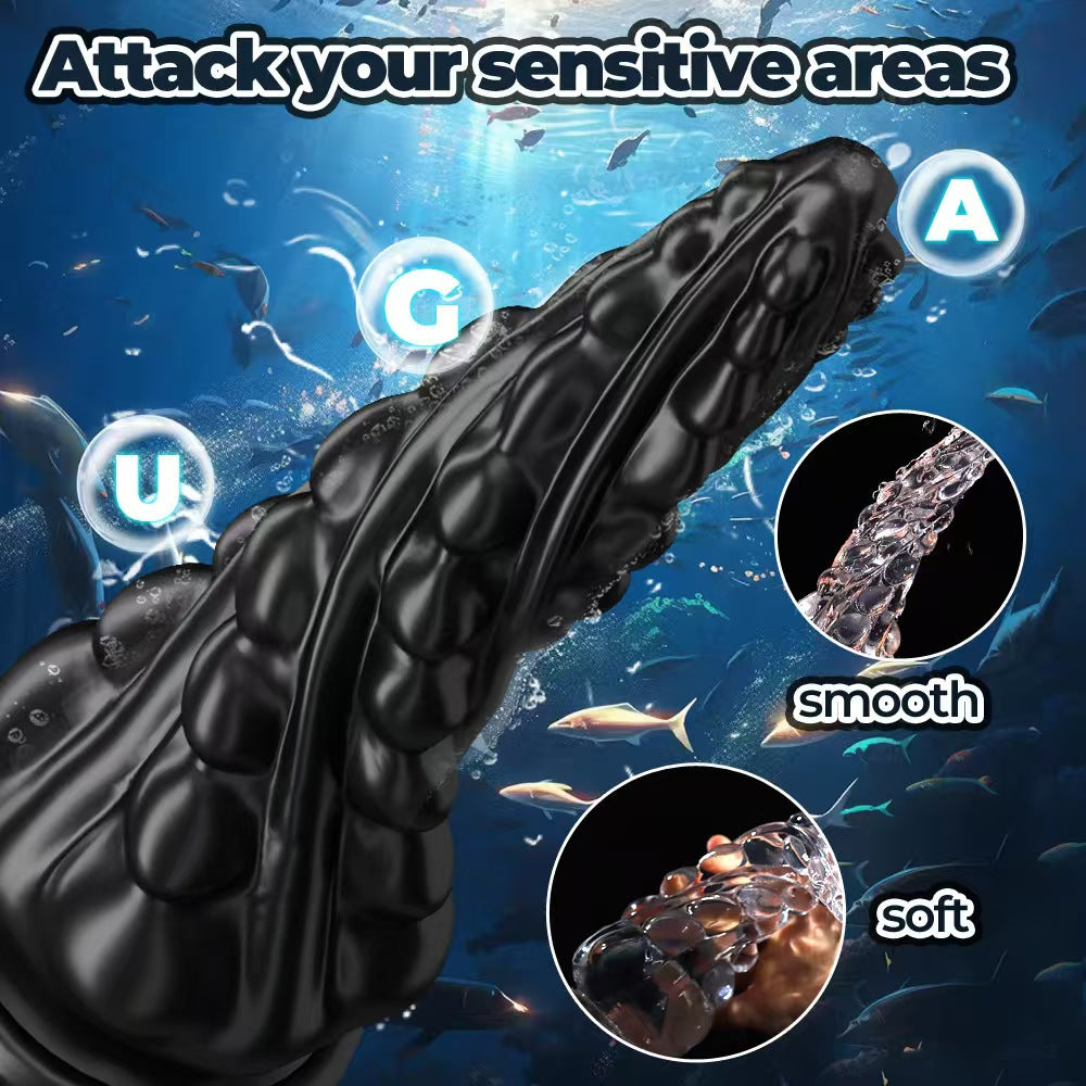 Tentacle Monster Dildo Suction Gân Xoắn Khủng Độc Đáo