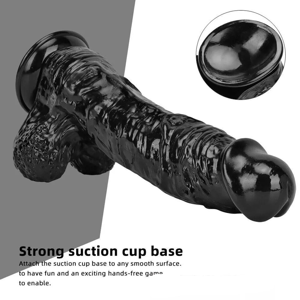 Big Black Dildo 11Inch PVC 28cm Dày Lớn Khủng