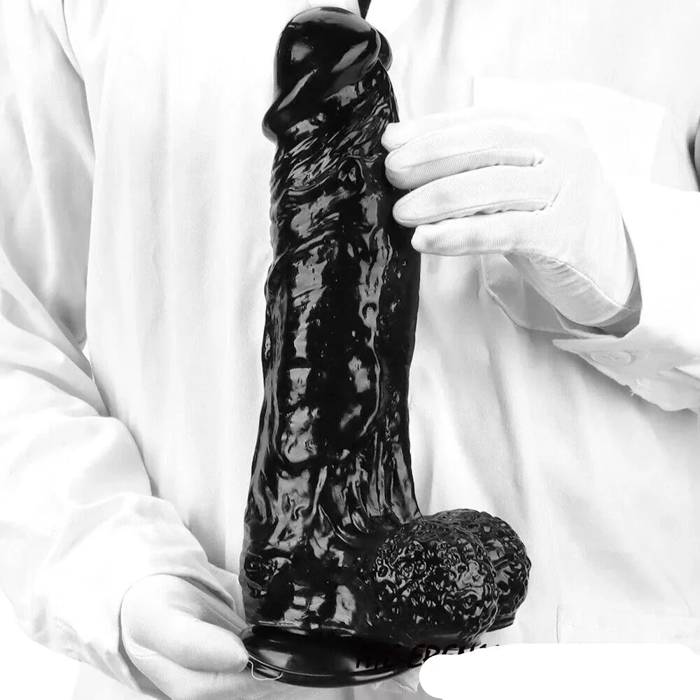Big Black Dildo 11Inch PVC 28cm Dày Lớn Khủng
