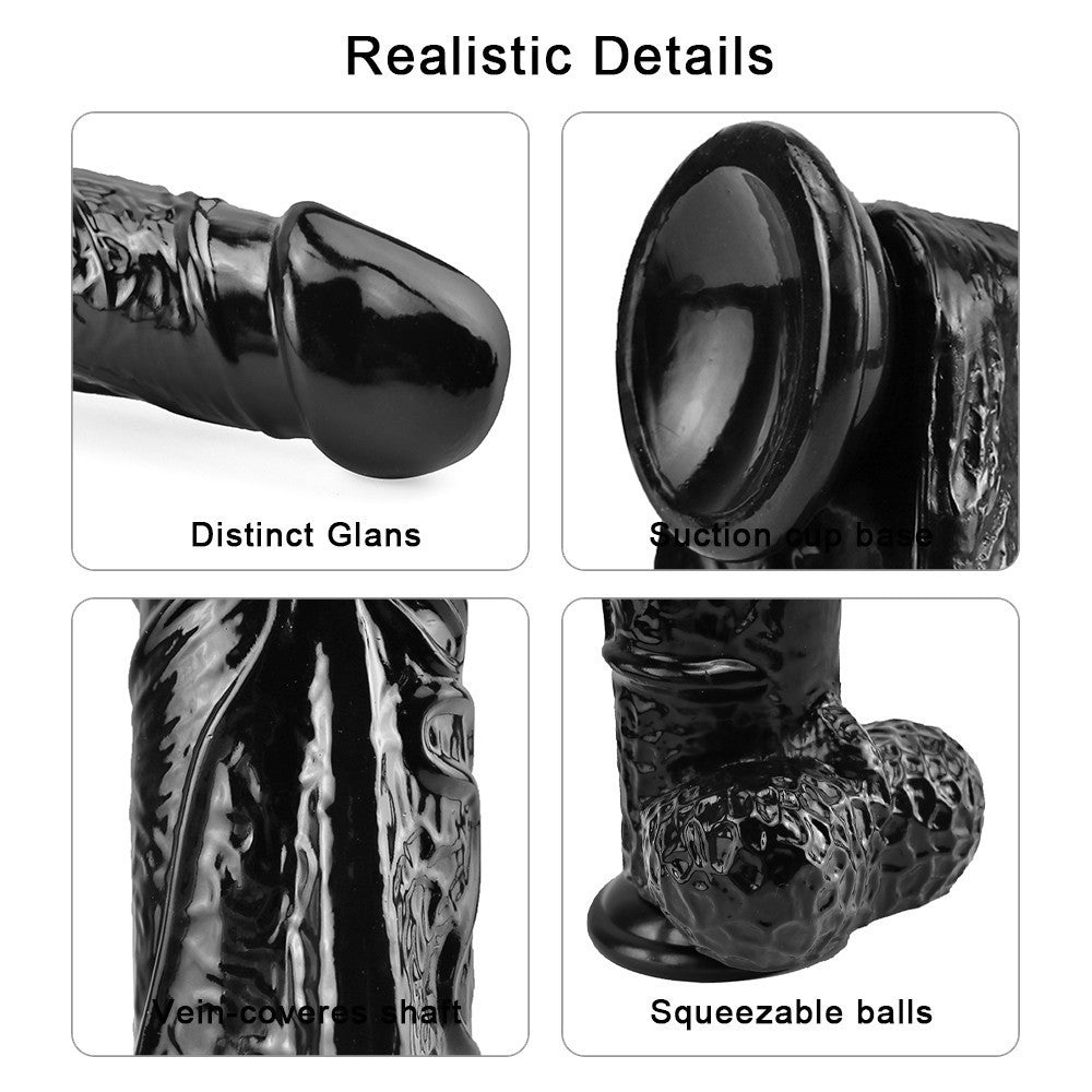 Big Black Dildo 11Inch PVC 28cm Dày Lớn Khủng