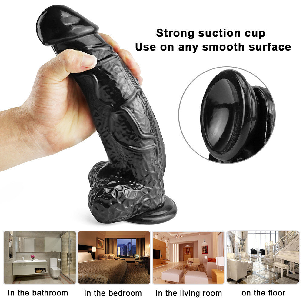 Big Black Dildo 11Inch PVC 28cm Dày Lớn Khủng