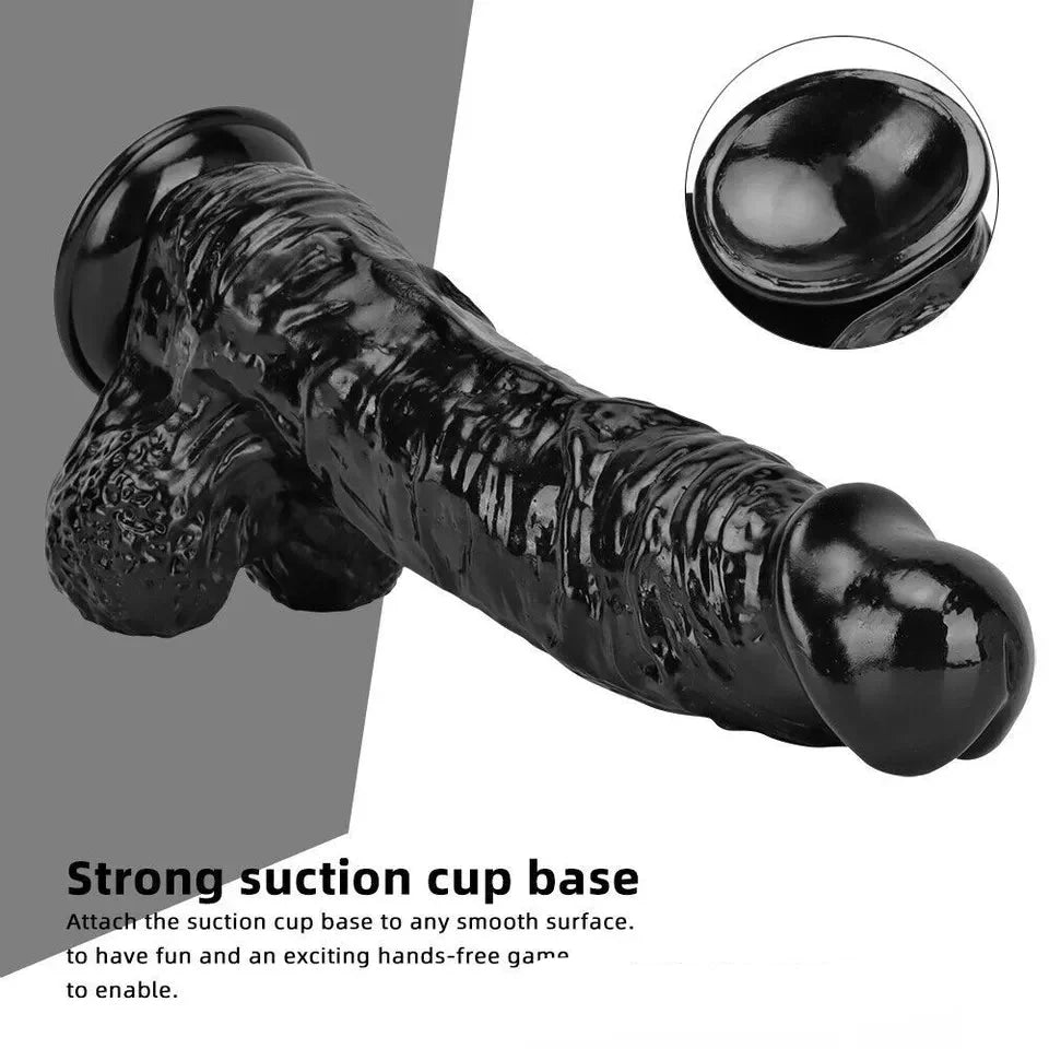 Big Black Dildo 11Inch PVC 28cm Dày Lớn Khủng