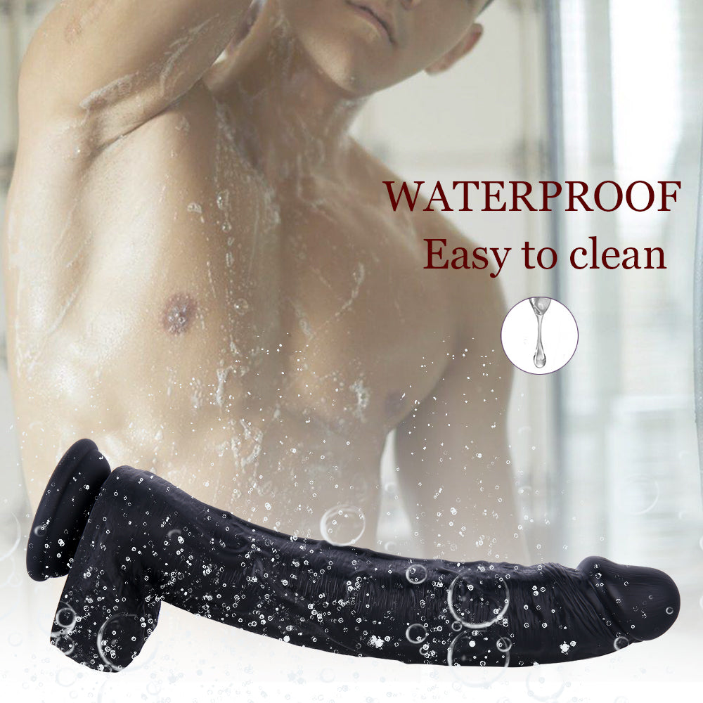 11 Inch Dildo Cong G Đen Silicone Gợi Cảm Đỉnh Cao