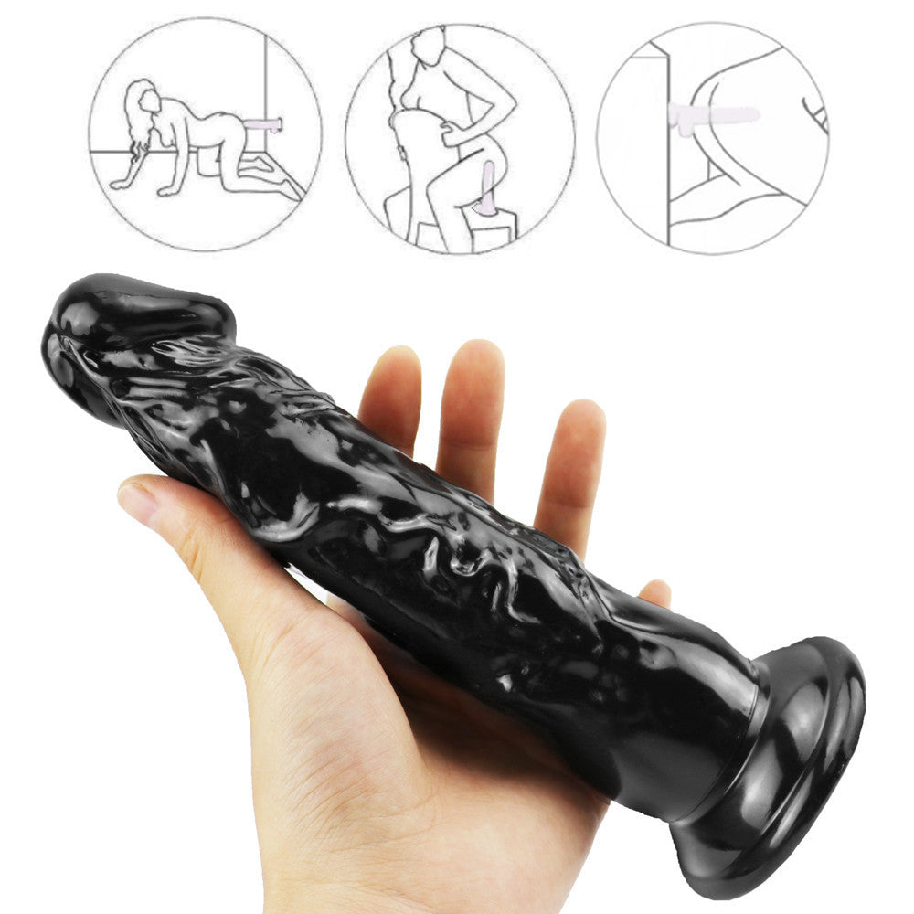 Dildo Đen Thẳng 20cm – Siêu Mịn Thoải Mái Tột Độ!