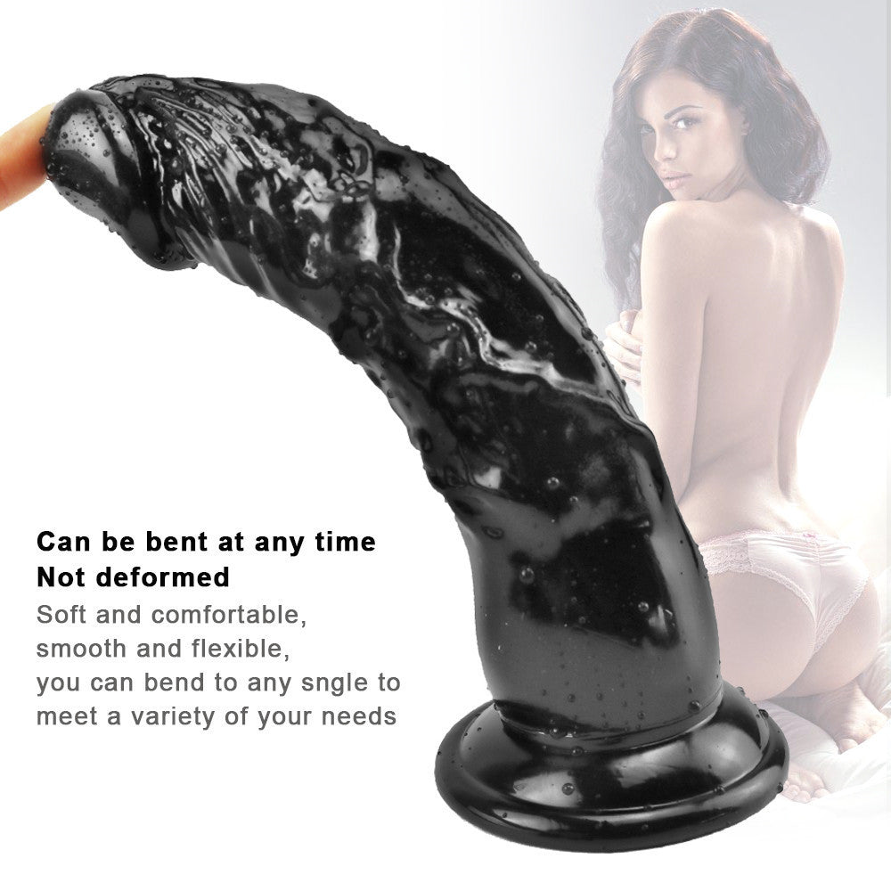 Dildo Đen Thẳng 20cm – Siêu Mịn Thoải Mái Tột Độ!