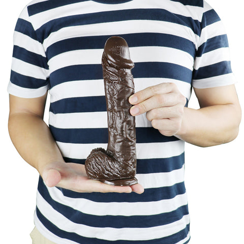 Dildo Realistic Đen 25cm Lớn Chi Tiết Mạnh Mẽ Khoái Cảm Chân Thực