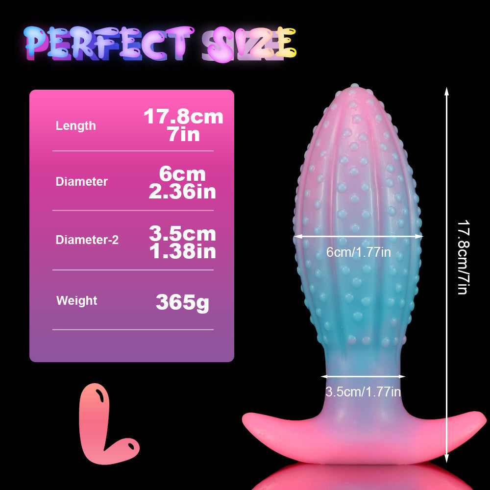 Cactus Glow Dildo Anal Phát Sáng Vui Nhộn Silicone