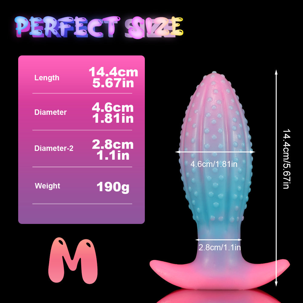 Cactus Glow Dildo Anal Phát Sáng Vui Nhộn Silicone