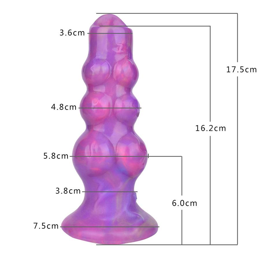 Tuberous Dildo Silicone Đẻ Trứng Nấm Hoang Dã Thực