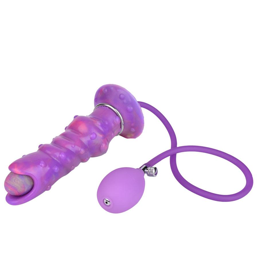Dildo 8 Inch Knot Phát Sáng Trứng Fantasy Độc Đáo