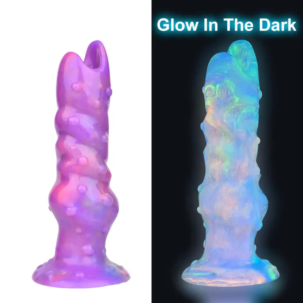 Dildo 8 Inch Knot Phát Sáng Trứng Fantasy Độc Đáo