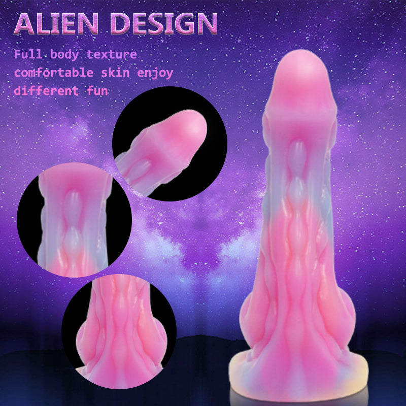 Dildo hậu alien fantasy 16cm liquid silicone 5cm chèn