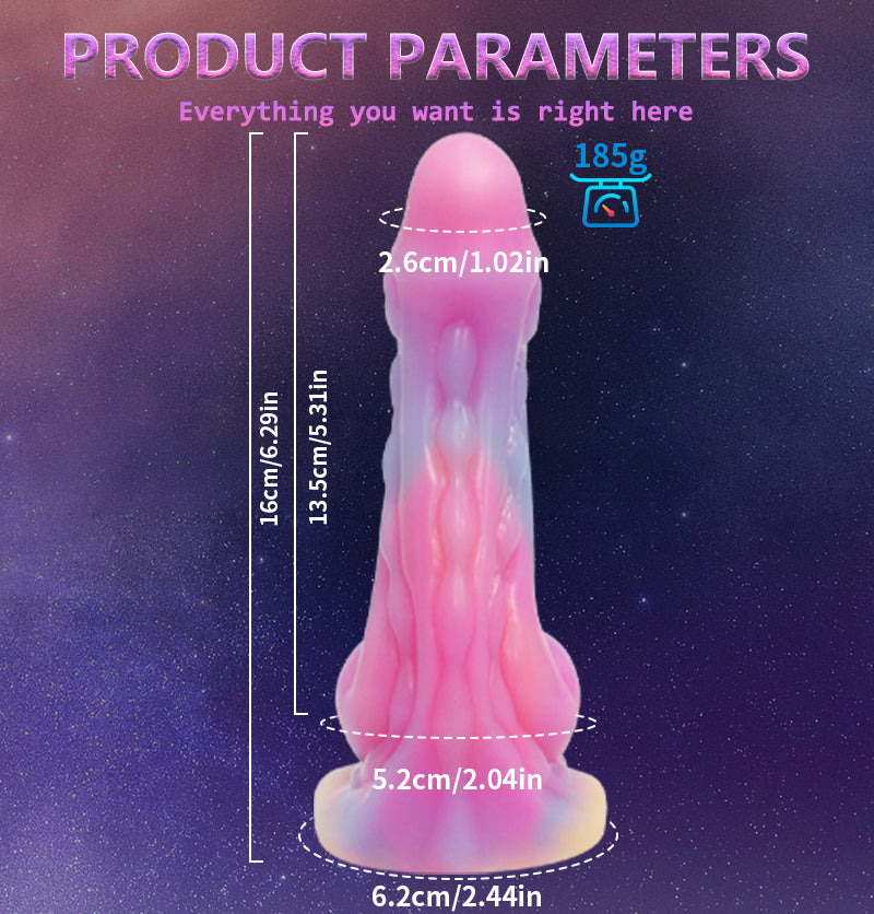 Dildo hậu alien fantasy 16cm liquid silicone 5cm chèn