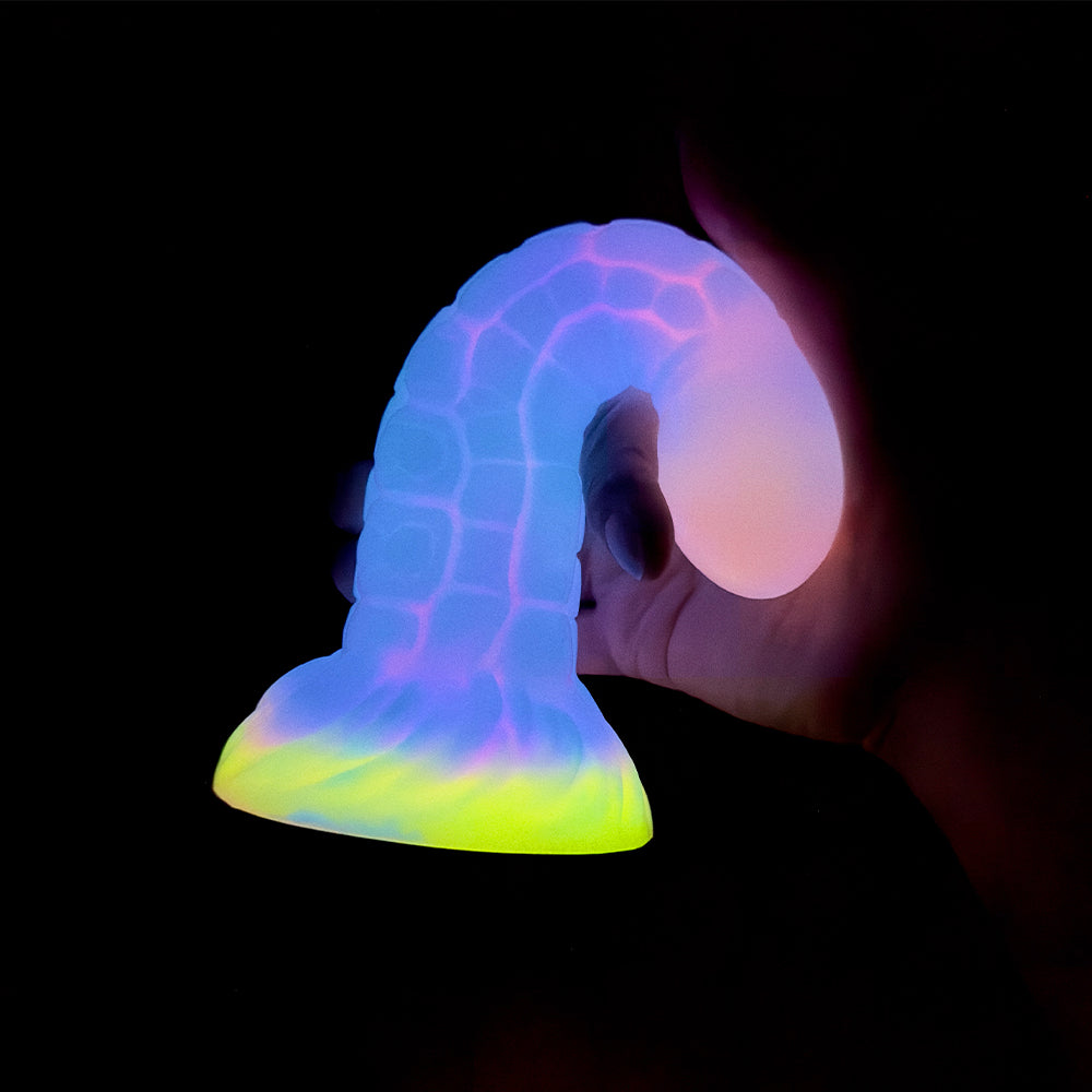 Dildo hậu môn alien phát sáng kết cấu siêu lạ