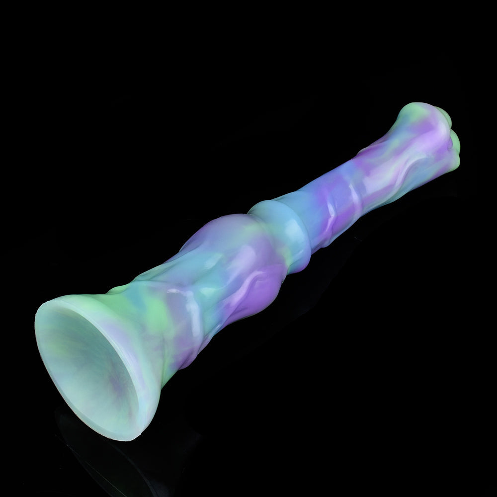 Dildo Ngựa Fantasy 9" Phát Sáng Nút Thắt Độc Đáo