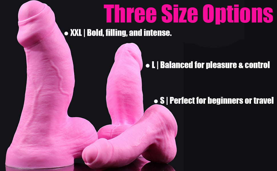 Dildo Hồng Béo Silicone Bao Quy Đầu Custom Y Tế Dildo Hồng Béo Silicone Bao Quy Đầu Custom Y Tế