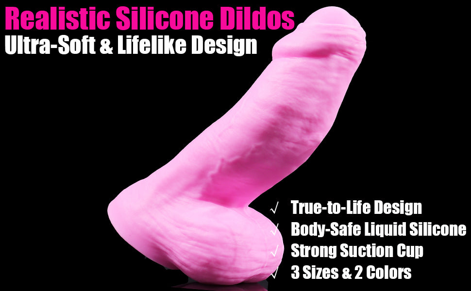 Dildo Hồng Béo Silicone Bao Quy Đầu Custom Y Tế Dildo Hồng Béo Silicone Bao Quy Đầu Custom Y Tế