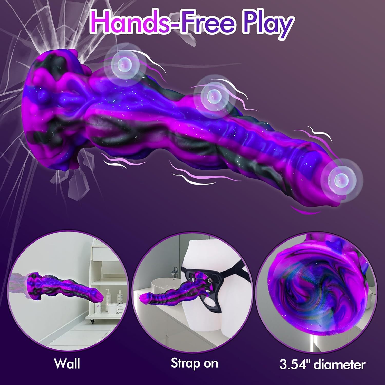 Dildo Monster 9 Inch Tím Silicone Khổng Lồ Đam Mê Dildo Monster 9 Inch Tím Silicone Khổng Lồ Đam Mê