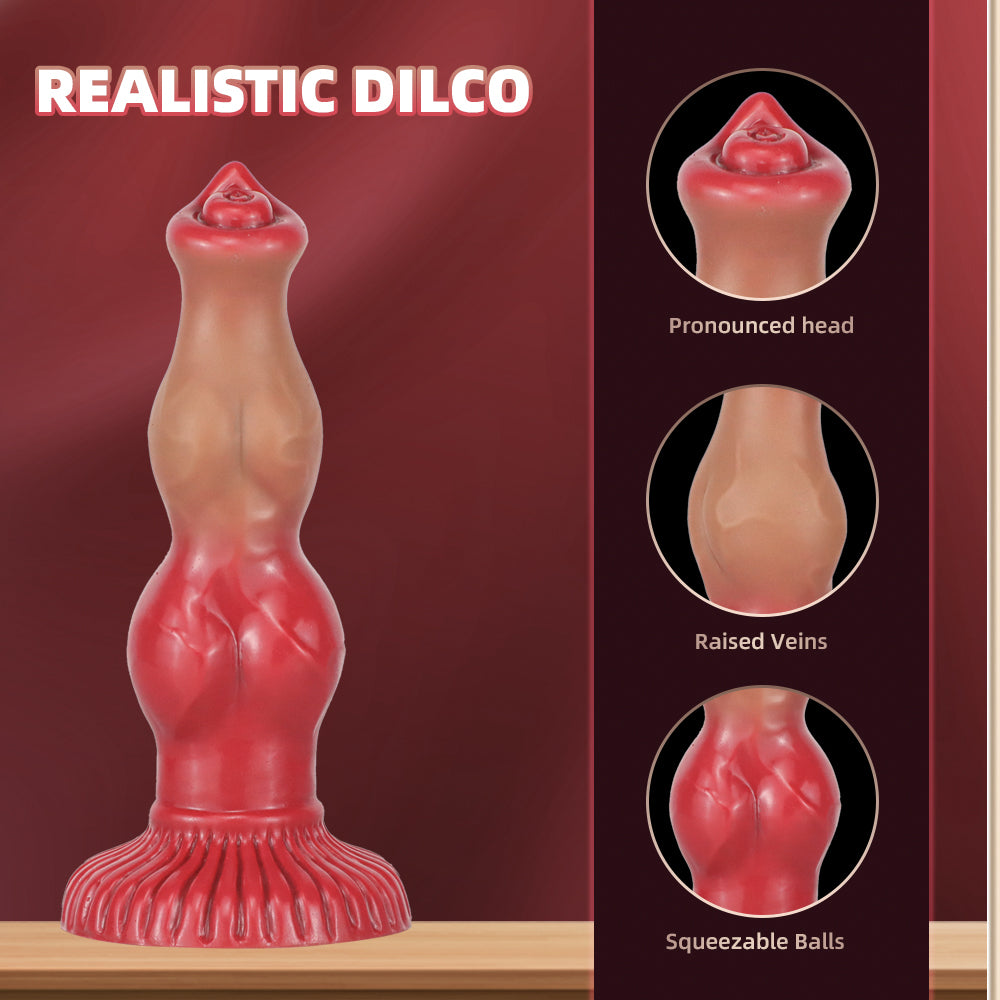 Dildo Wolf Chó Sói Silicone Mềm Mãnh Liệt
