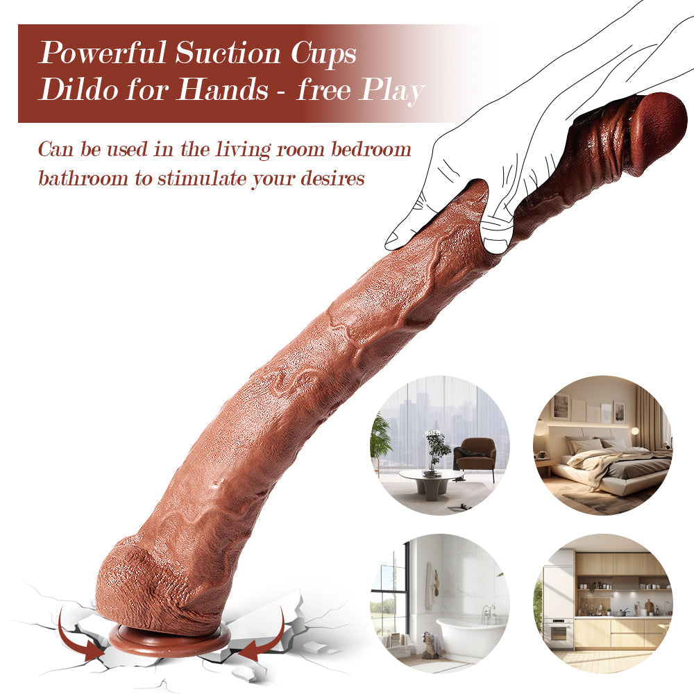 Dildo 20 inch khổng lồ siêu dài mạnh mẽ thỏa mãn tột độ
