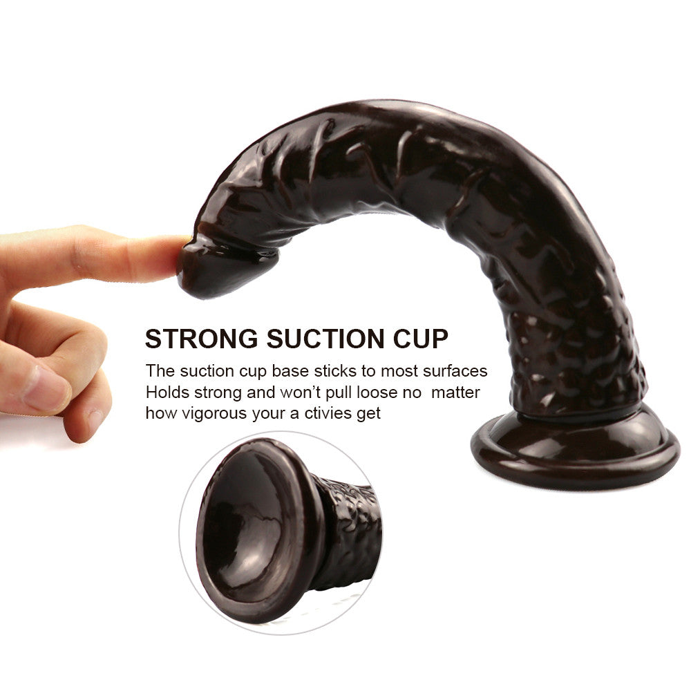 Dildo Thẳng Cà Phê 20cm Nhỏ Gọn Kích Thích Đỉnh
