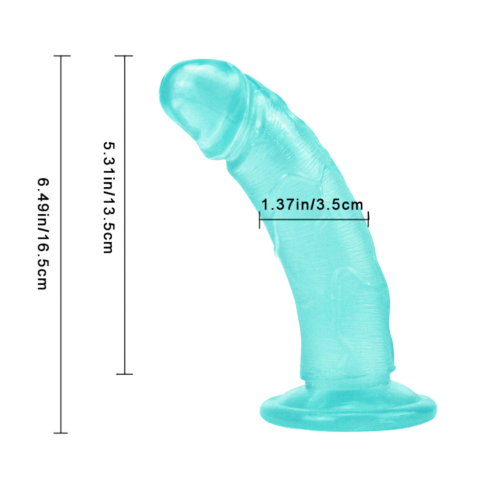 Dildo Xanh 6 Inch PVC Siêu Linh Hoạt