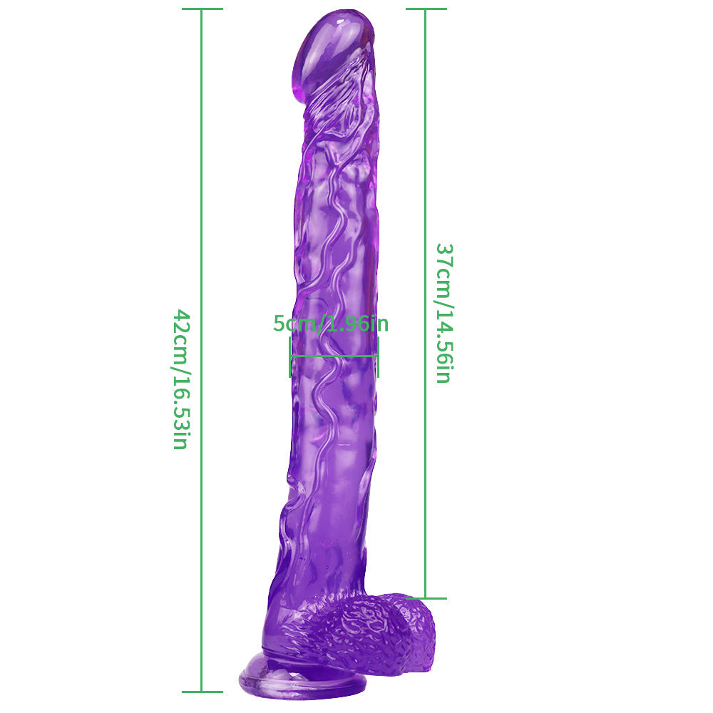 Dương Vật Jelly Tím 40cm Hậu Môn Sâu Cực Khoái