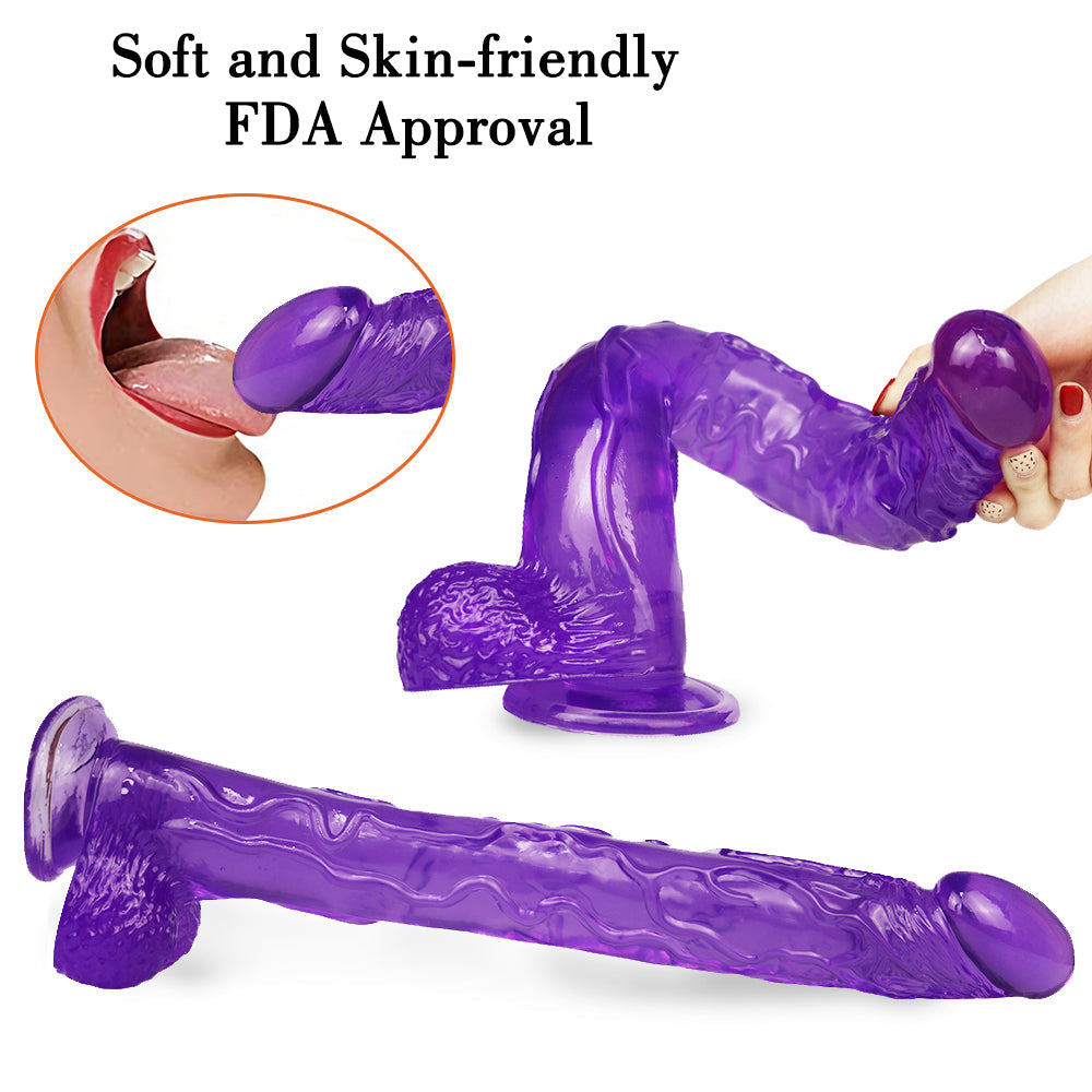 Dương Vật Jelly Tím 40cm Hậu Môn Sâu Cực Khoái