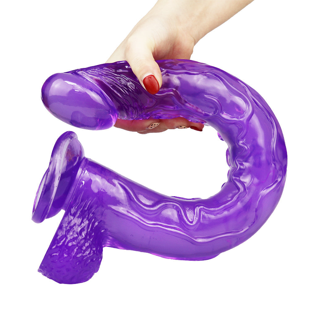 Dương Vật Jelly Tím 40cm Hậu Môn Sâu Cực Khoái