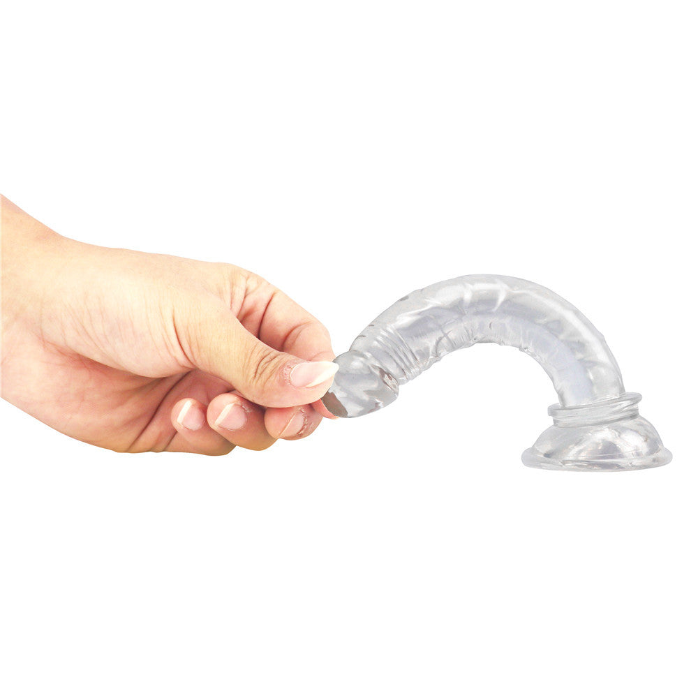 Jelly 6" Trong Suốt PVC Dương Vật Mềm Dễ Thâm Nhập