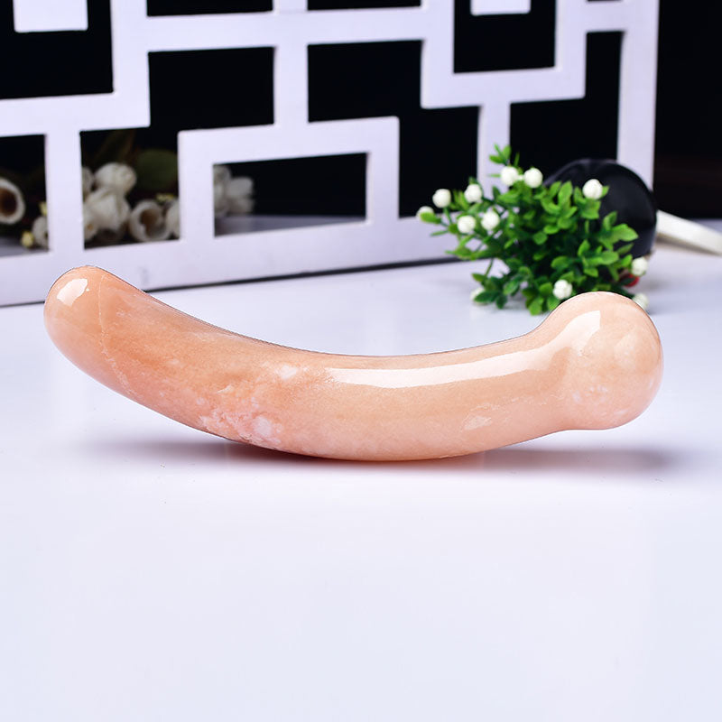 Dildo G-Spot Cam Pha Lê Cong Đánh Trúng Vui Sướng