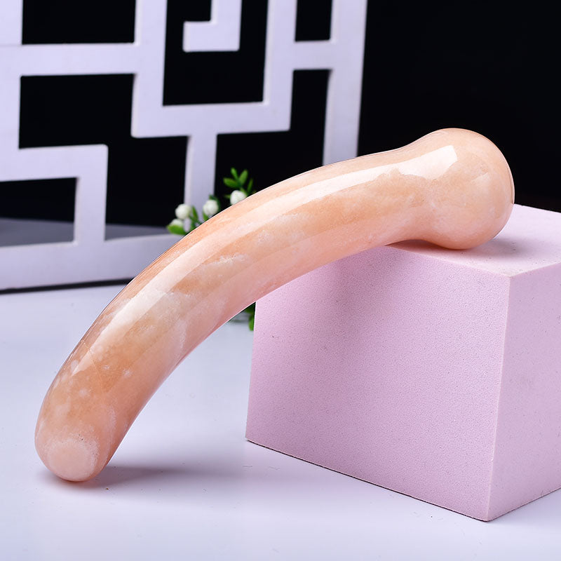 Dildo G-Spot Cam Pha Lê Cong Đánh Trúng Vui Sướng