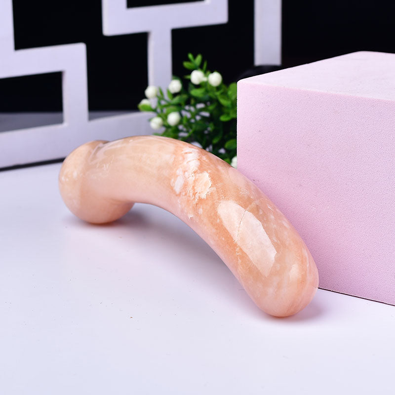 Dildo G-Spot Cam Pha Lê Cong Đánh Trúng Vui Sướng