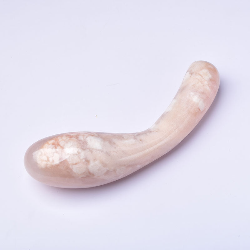 Địt Thủy Tinh Pink Aventurine Cong Gập 