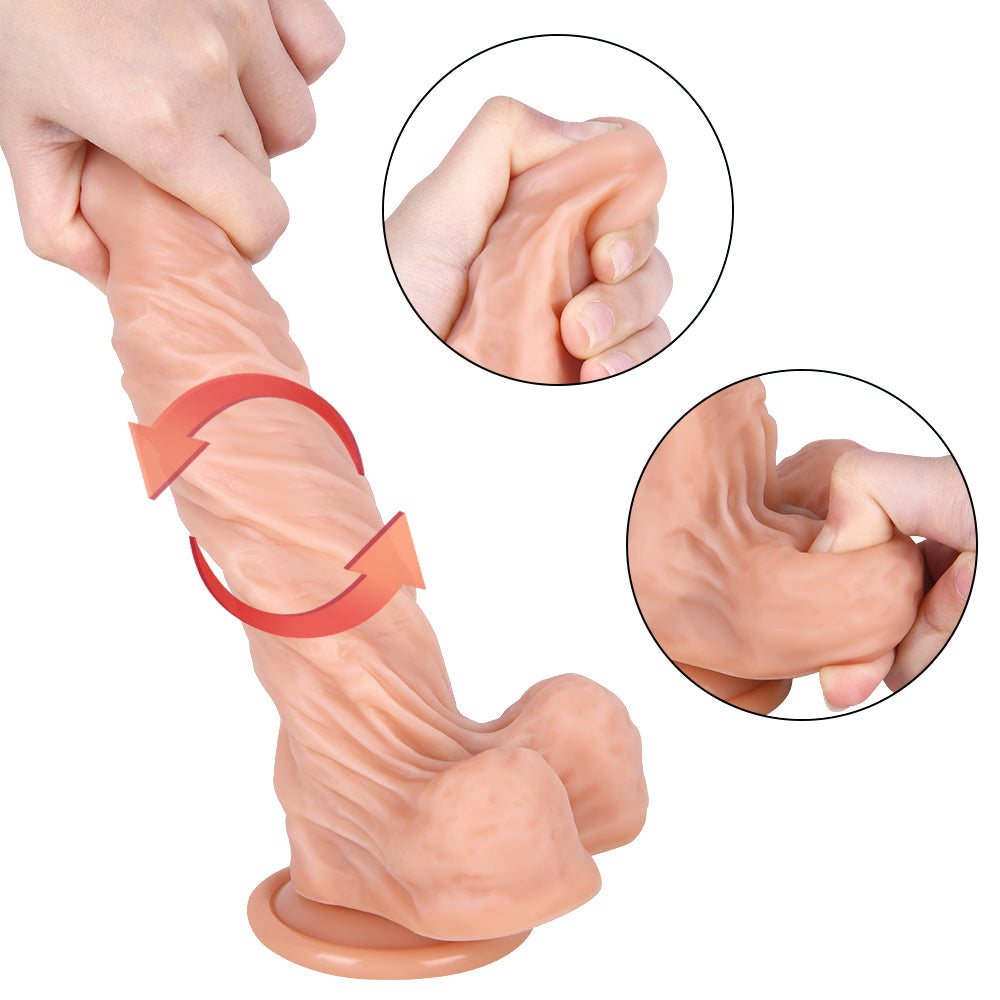 Dildo Đít Strap-on Gồ Ghề Siêu Dày Thực Tế Đam Mê