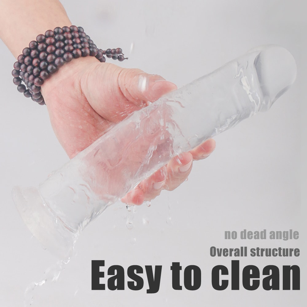 Dildo Jelly Suction Trong Thực Tế Mềm An Toàn