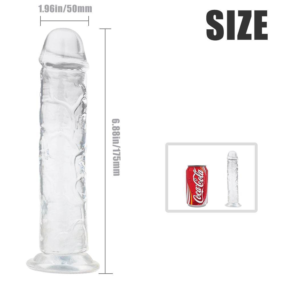 Dildo Jelly Suction Trong Thực Tế Mềm An Toàn
