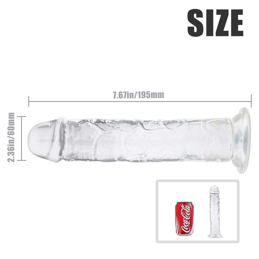Dildo Jelly Suction Trong Thực Tế Mềm An Toàn