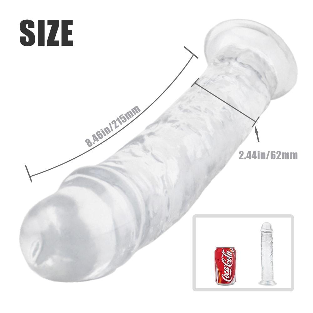 Dildo Jelly Suction Trong Thực Tế Mềm An Toàn