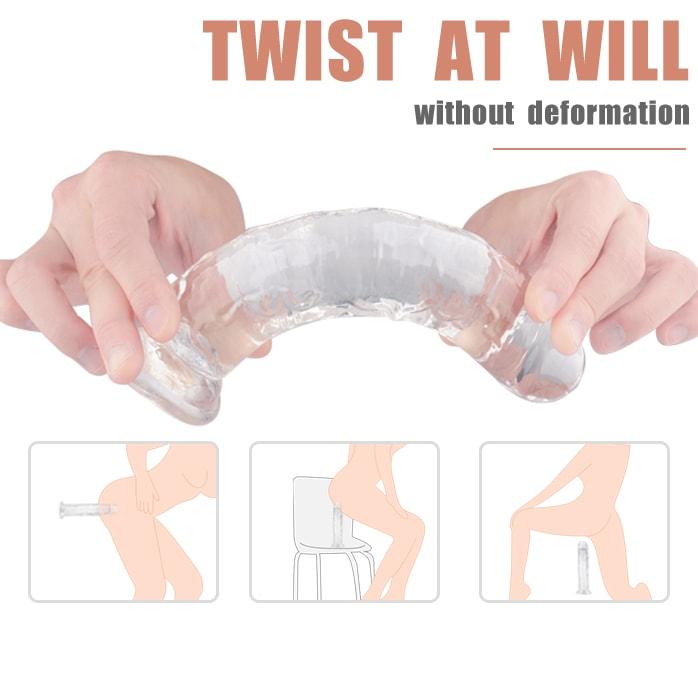 Dildo Jelly Suction Trong Thực Tế Mềm An Toàn