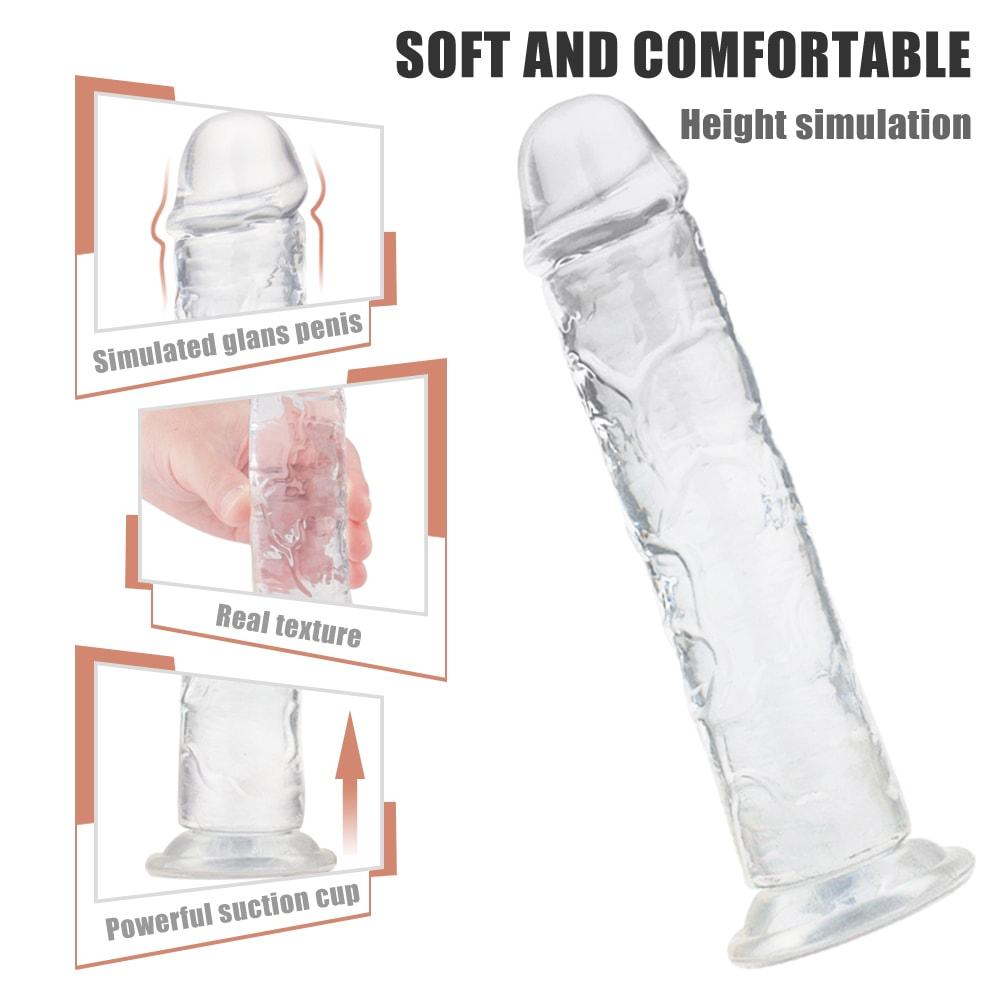 Dildo Jelly Suction Trong Thực Tế Mềm An Toàn