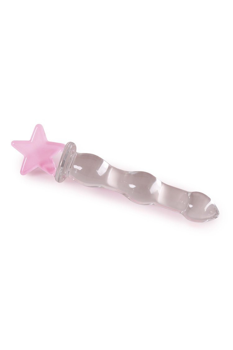 Dildo Kính Heart ICE Bulbous Trơn Ấm Lạnh