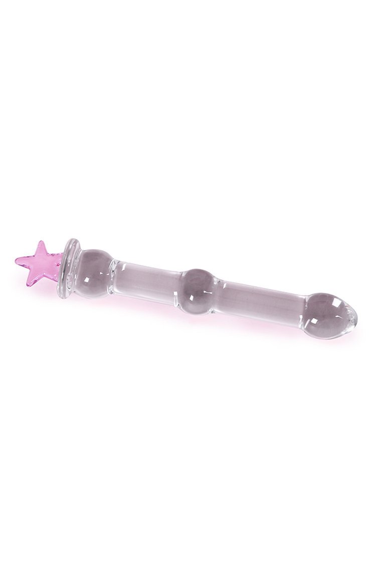 Dildo Kính Heart ICE Bulbous Trơn Ấm Lạnh