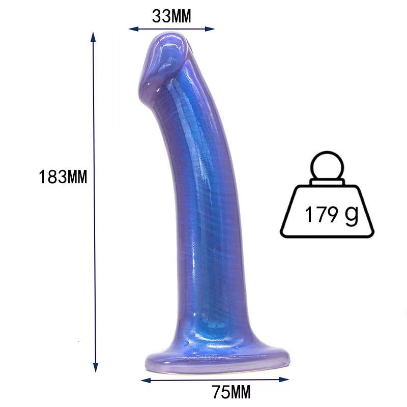 Dildo Silicone Xanh Mịn 7