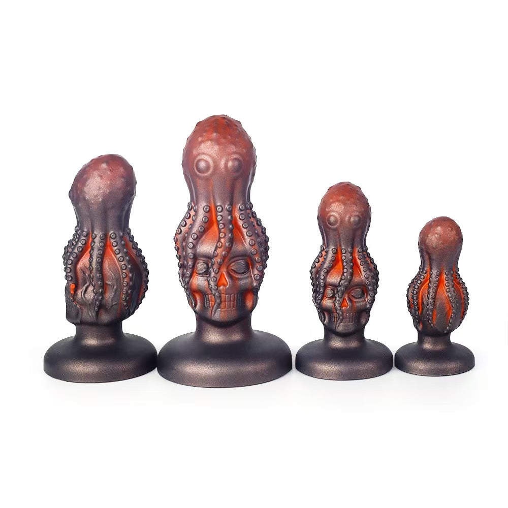 Bạch Tuộc Tím Monster Dildo Silicone Khổng Lồ
