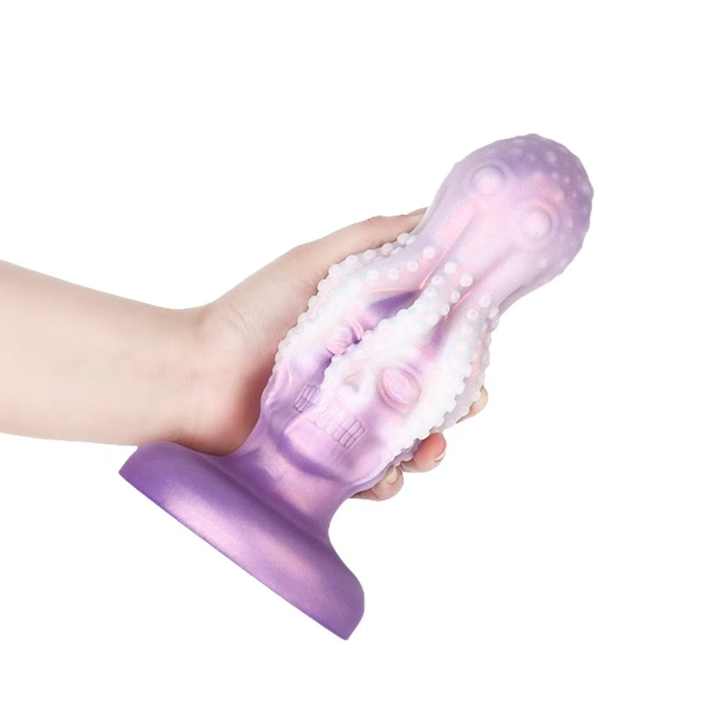 Bạch Tuộc Tím Monster Dildo Silicone Khổng Lồ