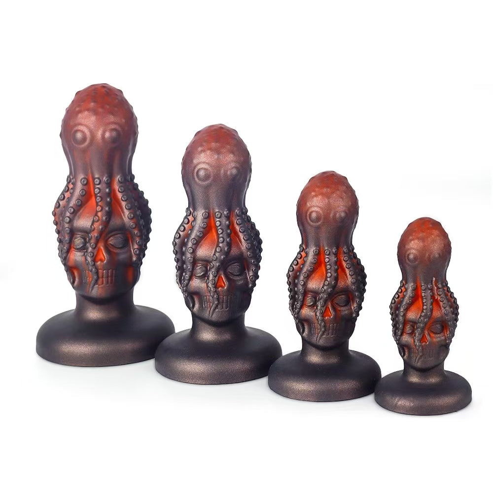 Bạch Tuộc Tím Monster Dildo Silicone Khổng Lồ