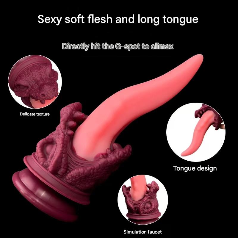 Monster Dildo Rồng Lưỡi 23cm Silicone Cực Sướng